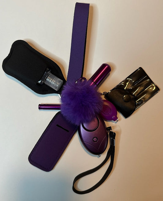 Purple Safety Keychain