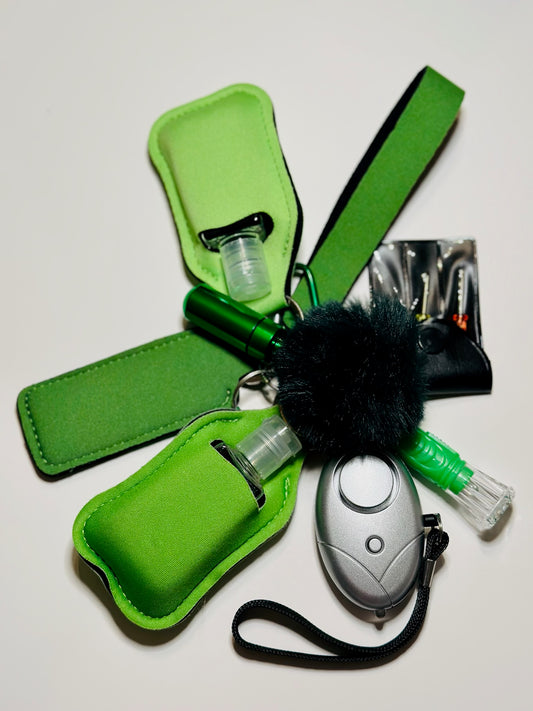 Green Safety Keychain