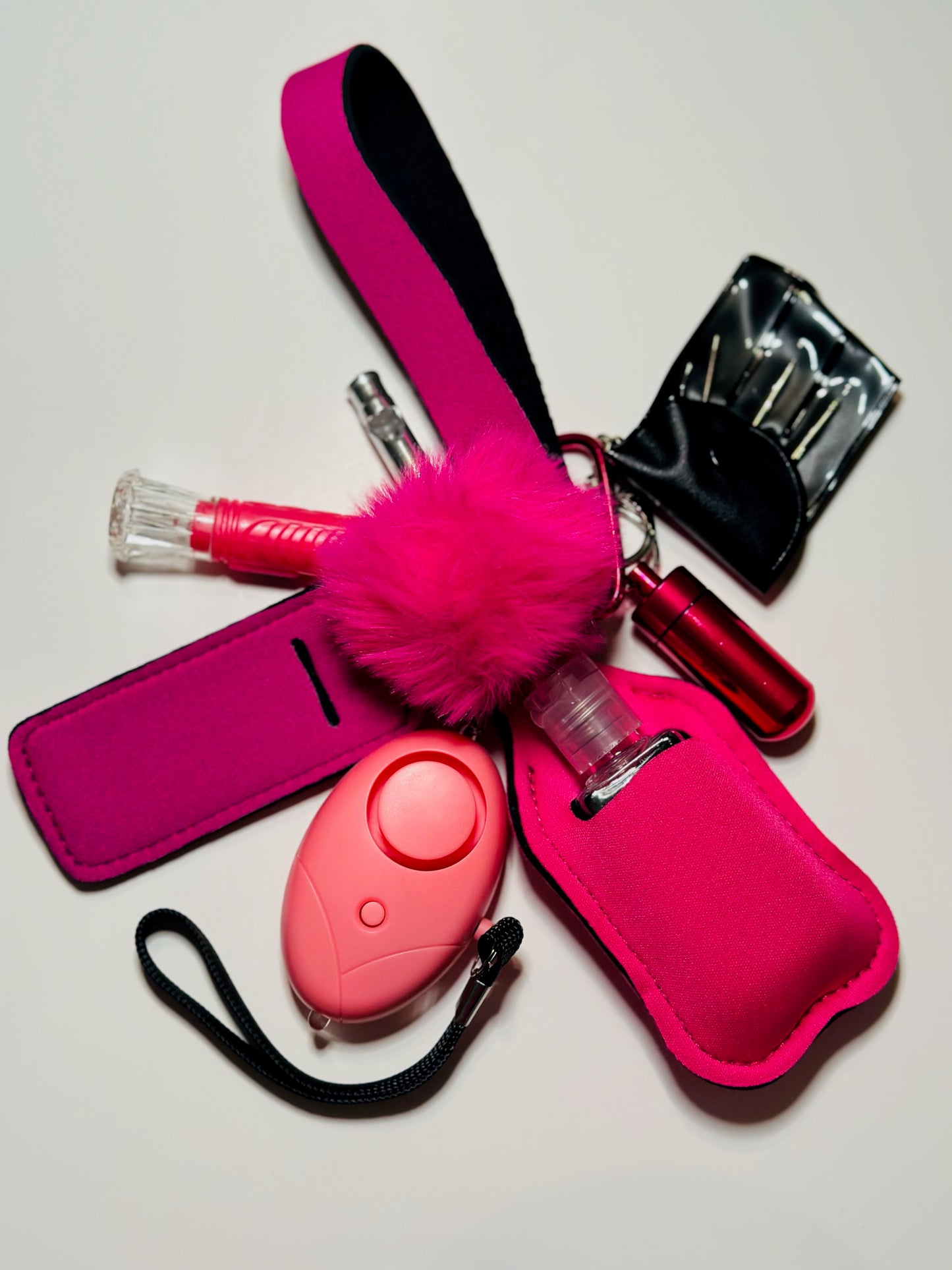 Pink Safety Keychain