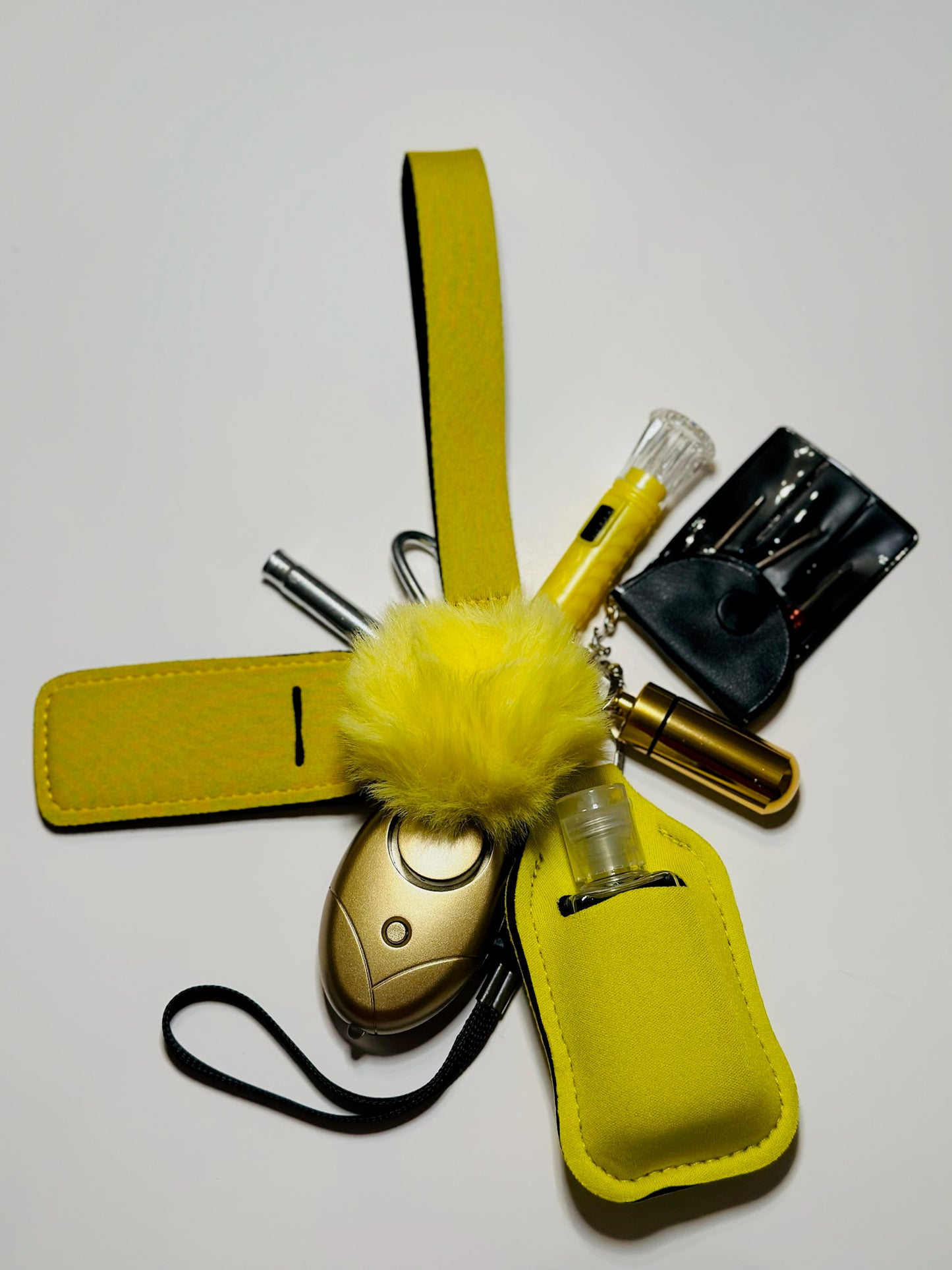 Yellow Safety Keychain