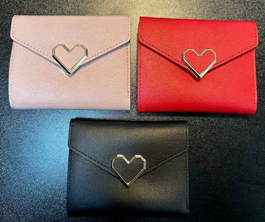 Heart Shape Buckle Wallets